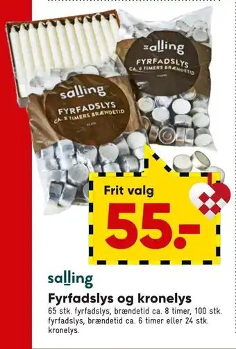 Bilka Fyrfadslys og kronelys tilbud