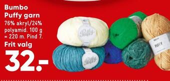 Bilka Bumbo puffy garn tilbud