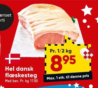 Bilka Hel dansk flæskesteg tilbud