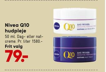 Bilka Nivea q10 hudpleje tilbud