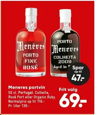 Bilka Meneres portvin tilbud