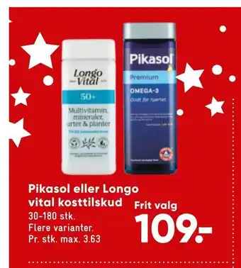Bilka Pikasol eller longo vital kosttilskud tilbud