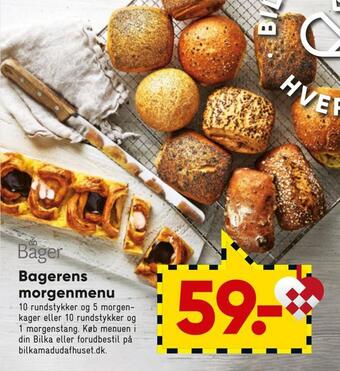 Bilka Bagerens morgenmenu tilbud