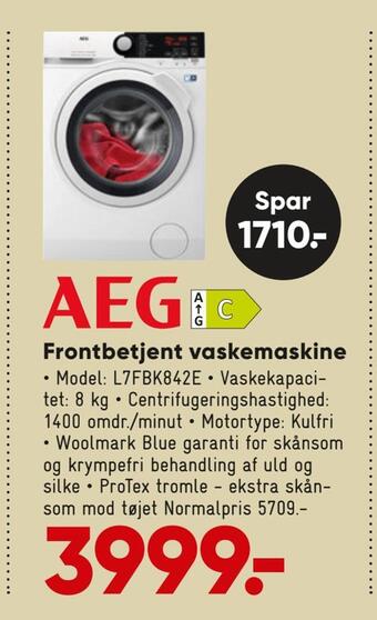 Bilka Frontbetjent vaskemaskine tilbud