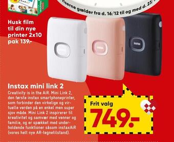 Bilka Instax mini link 2 tilbud