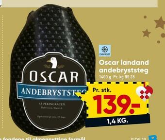 Bilka Oscar landand andebryststeg tilbud