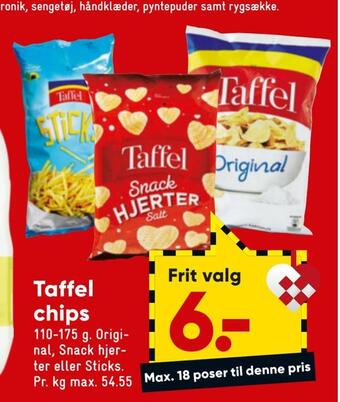 Bilka Taffel chips tilbud