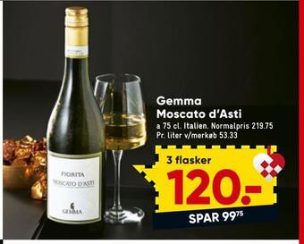 Bilka Gemma moscato d'asti tilbud