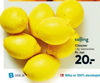 Bilka Citroner tilbud