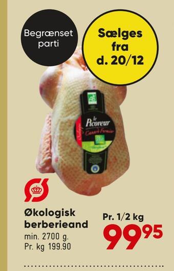 Bilka Økologisk berberieand tilbud