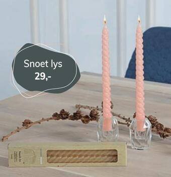 Daells Bolighus Snoet stearinlys tilbud