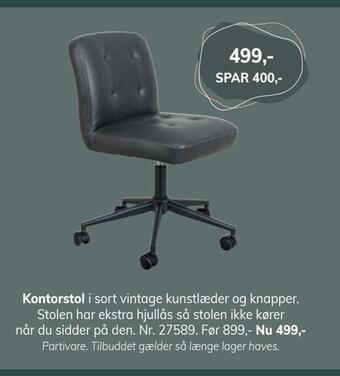 Daells Bolighus Kontorstol tilbud