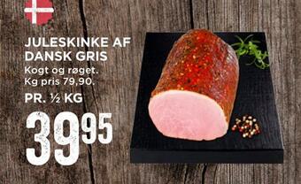 MENY Juleskinke af dansk gris tilbud