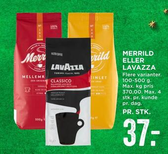 MENY Merrild eller lavazza tilbud