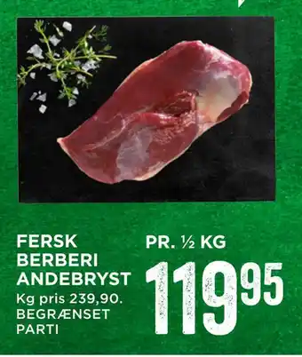 MENY Fersk berberi andebryst tilbud