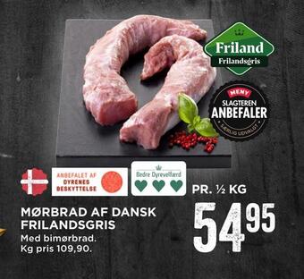 MENY Mørbrad af dansk frilandsgris tilbud
