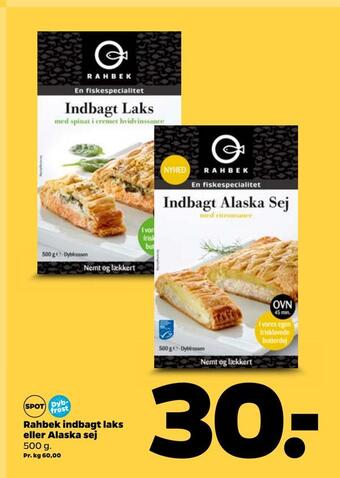 Netto Rahbek indbagt laks eller alaska sej tilbud