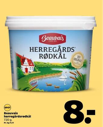 Netto Beauvais herregårdsrødkål tilbud
