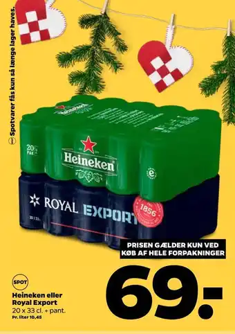 Netto Heineken royal export eller tilbud