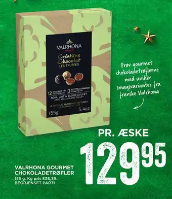 MENY Valrhona gourmet chokoladetrøfler tilbud