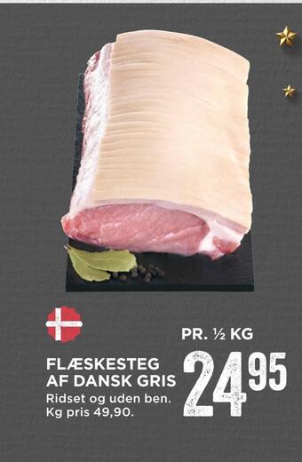MENY Flæskesteg af dansk gris tilbud