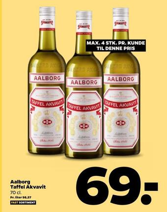 Netto Aalborg taffel akvavit tilbud