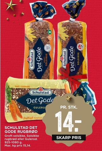 MENY Schulstad det gode rugbrød tilbud