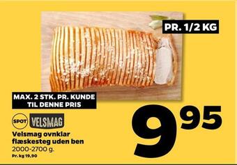 Netto Velsmag ovnklar flæskesteg uden ben tilbud