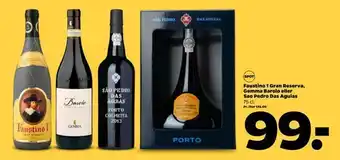 Netto Faustino 1 gran reserva, gemma barolo eller sao pedro das aguias tilbud