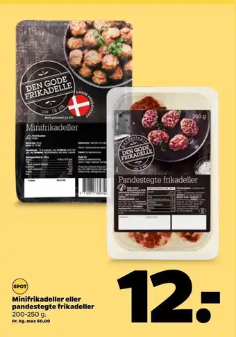 Netto Minifrikadeller eller pandestegte frikadeller tilbud
