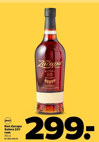 Ron zacapa solera 23y rom