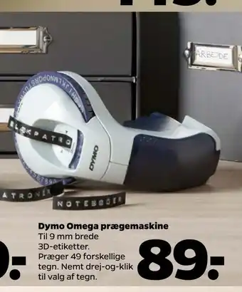 Netto Dymo omega prægemaskine tilbud