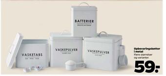 Netto Opbevaringsbøtter i metal tilbud