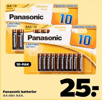 Netto Panasonic batterier tilbud
