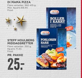 MENY Steff houlberg middagsretter tilbud
