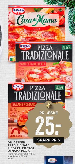 MENY Dr. oetker tradizionale pizza eller casa di mama pizza tilbud
