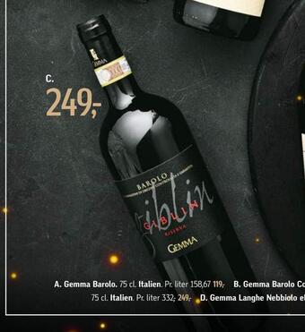 Føtex Gemma giblin barolo tilbud