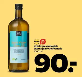 Netto Urtekram økologisk ekstra jomfruolivenolie tilbud