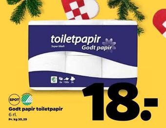 Netto Godt papir toiletpapir tilbud