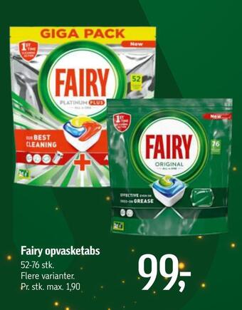 Føtex Fairy opvasketabs tilbud