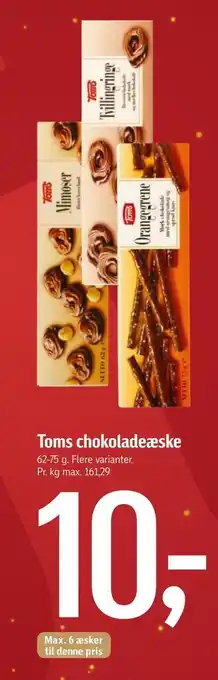 Føtex Toms chokoladeæske tilbud
