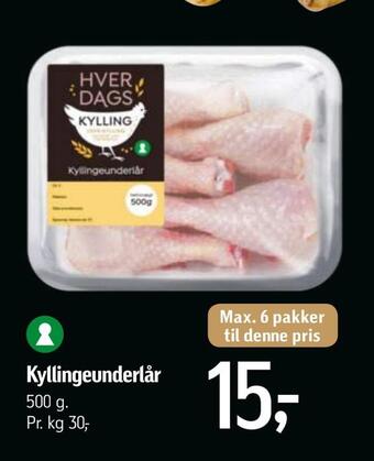 Føtex Kyllingeunderlår tilbud