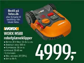 Worx m500 robotplæneklipper