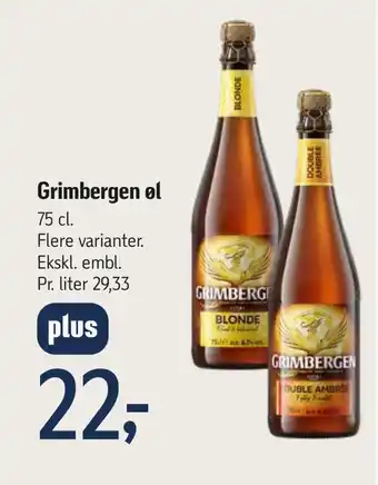 Føtex Grimbergen øl tilbud
