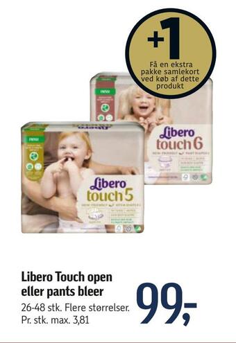 Libero touch open eller pants bleer