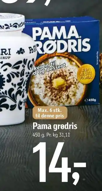 Føtex Pama grødris tilbud