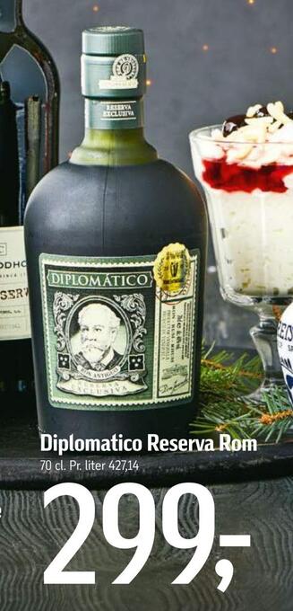 Føtex Diplomatico reserva rom tilbud