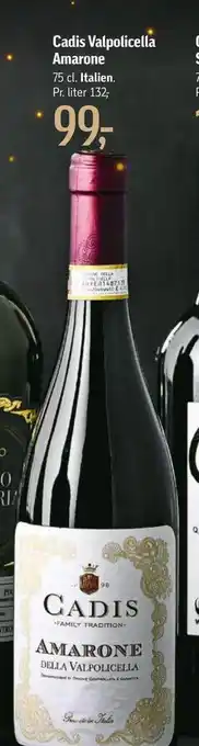 Føtex Cadis valpolicella amarone tilbud