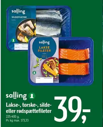 Føtex Lakse-, torske-, silde eller rødspættefileter tilbud