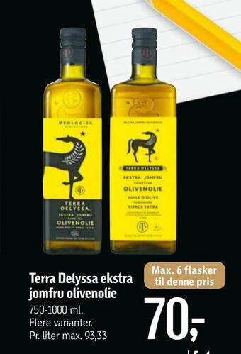 Føtex Terra delyssa ekstra jomfru olivenolie tilbud